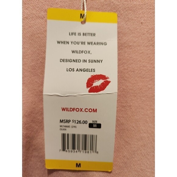 Wildfox Womens Olivia Tie-Dye Hoodie Nwt Sz M Front Hoodie Pocket Crop Relaxed - Picture 7 of 11